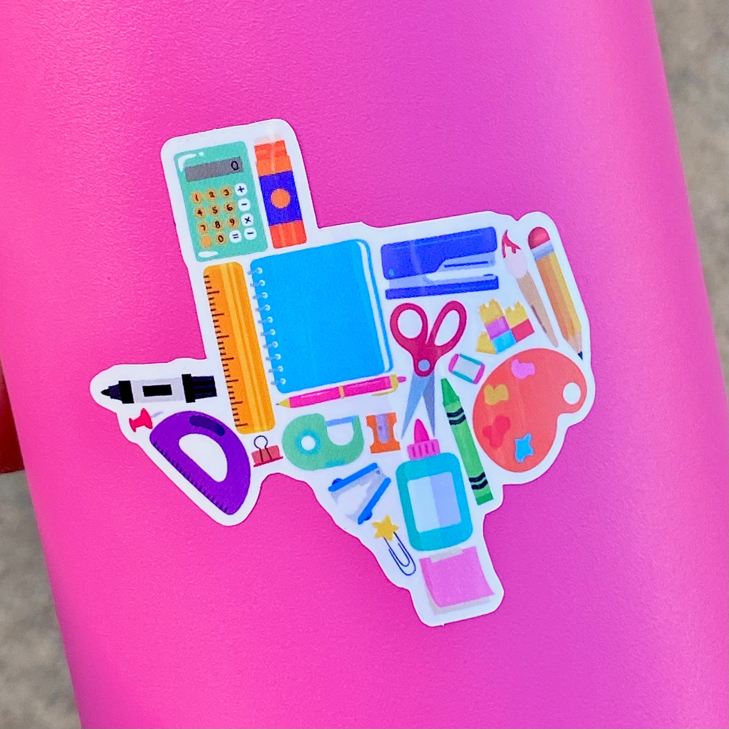 Texas School Supplies Sticker